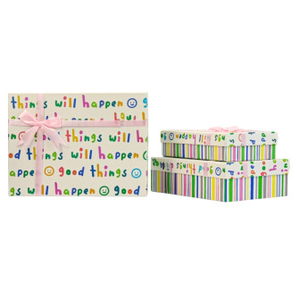 Set of 3 gift boxes Multicolored