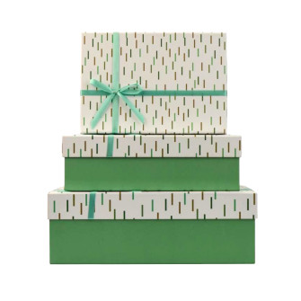 Set of 3 gift boxes Light green