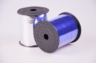 Ribbon 0.5 cm × 250 yard metal blue