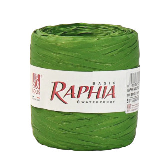 Ribbon "Raffia" 5mm x 250 yards. Olive (muschi)