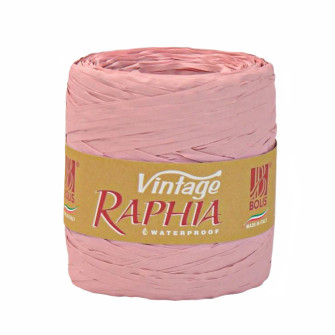 Ribbon "Raffia" 5mm x 250 yards. Flamingo
