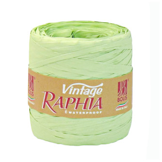 Ribbon "Raffia" 5mm x 250 yards. Vintage Salad (nilo)
