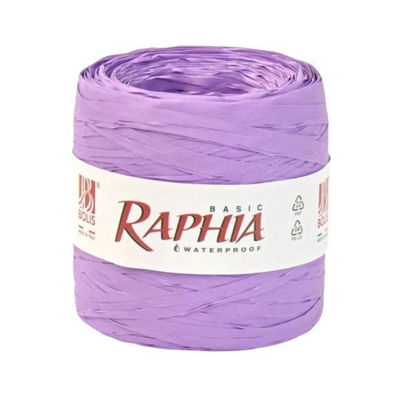 Лента "Рафия" 5мм х 250ярд. Лавандовая (lavanda)