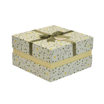 Set of 3 gift boxes Light green abstract