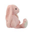 Polyester toy Rabbit big with a bow Pink + White