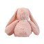 Polyester toy Rabbit big with a bow Pink + White