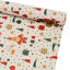 Kraft paper 70cm x 7m "Gifts from Santa on beige"