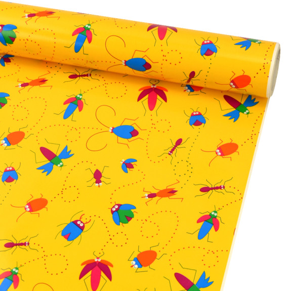 Coated paper 0.7 x 10 yd."Colored insects"