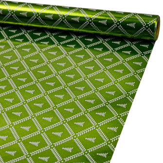 Christmas coated paper 70cm x 200cm metallized in assortment