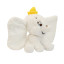 Soft toy Elephant Dumbo White