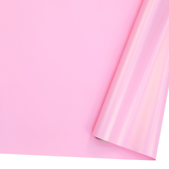 Пленка матовая перламутровая в рулоне 60см х 20м 20 Pink