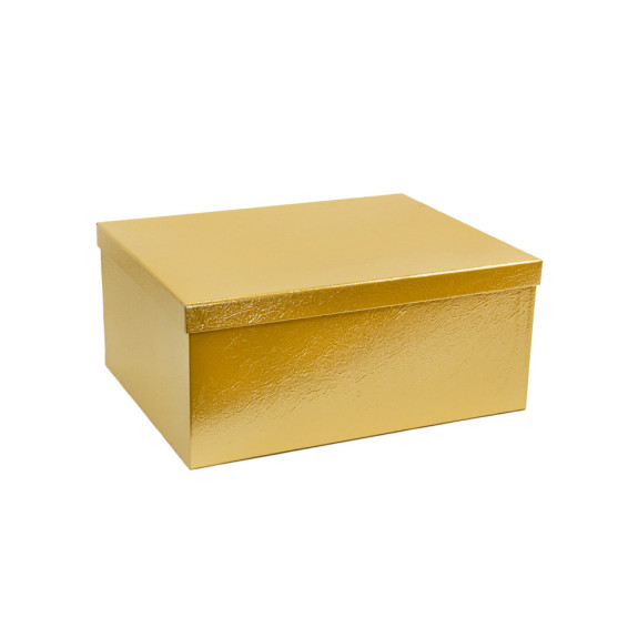 Rectangular gift box "Metallic Gold"
