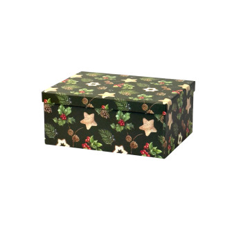 Set of rectangular boxes of 3 pieces "Christmas Tree Ornament"