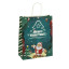 Paper bag 26 x 33 x 12cm "Christmas tree on green"