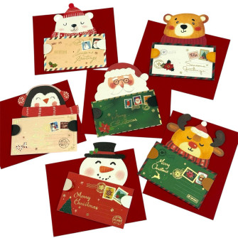 New Year's greeting card "Christmas envelope"