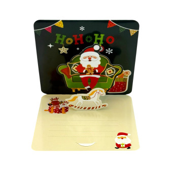 Поздравительная новогодняя 3D открытка "Merry Christmas"