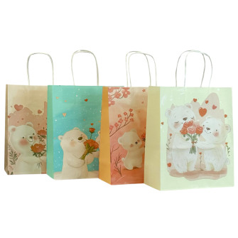 Paper bag 22 x 27 x 11cm "Beard Cubs in Love"