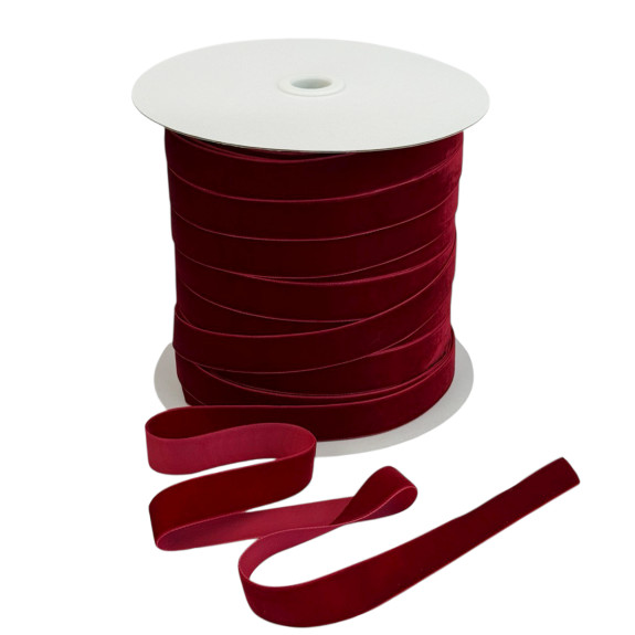 Velvet ribbon 2cm x 100 yards Ruby