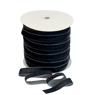 Velvet ribbon 2cm x 91m Graphite 189