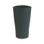 Plastic vase for flowers 34 cm Grey