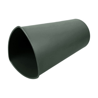 Plastic vase for flowers 34 cm Grey