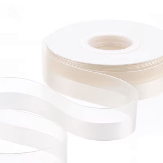 Satin and organza ribbon 2.5 cm x 21 m Beige