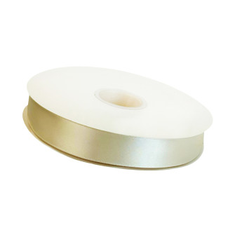 Satin ribbon 25mm x 100 yards Beige