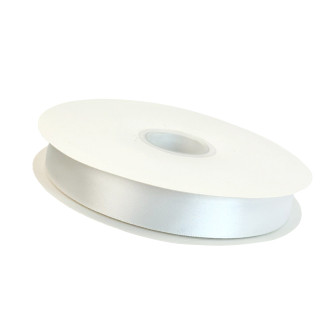 Satin ribbon 25mm x 100 yards White