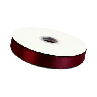 Satin ribbon 25mm x 100 yards Bordeaux