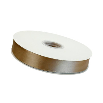 Satin ribbon 25mm x 100 yards Sand