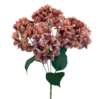 Hydrangea broom-shaped piece bouquet Powder