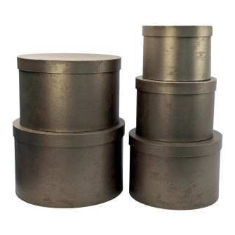 Set of round boxes of 5 pieces "Galaxy" Chocolate