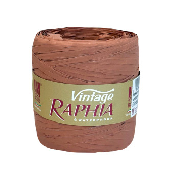 Raffia Ribbon 5mm x 250 yards. Mattone