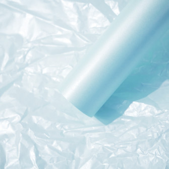 Quiet mother-of-pearl paper in roll 135 Light Blue