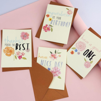 Greeting card with envelope "Breath of Spring"