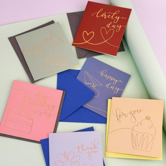 Greeting card with envelope "Drawings"