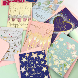 Greeting card with envelope "Party Sparkle"