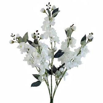 Artificial bouquet of matthiola terry white