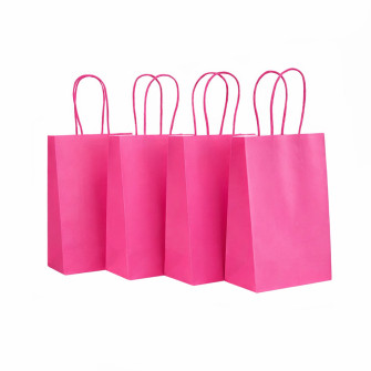 Kraft package 13 x 21 x 8 cm Raspberry