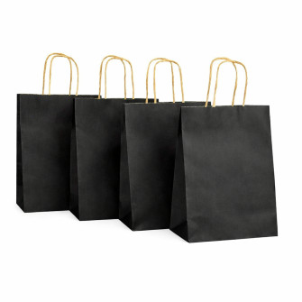 Kraft bag 22 x 27 x 11cm Black