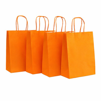 Kraft bag 22 x 27 x 11cm Orange