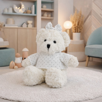 Polyester toy Bear Melody white T-shirt