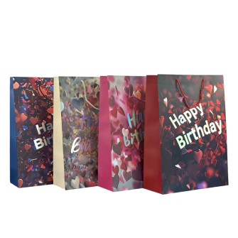 Package coated 26 x 32 x 10cm "Romantic Birthday"