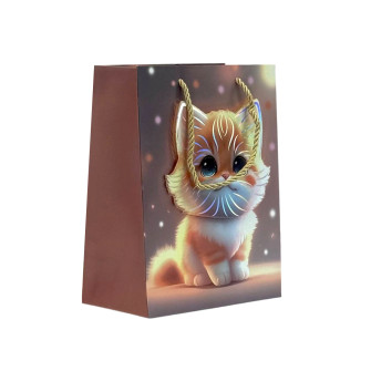 Пакет крейдований 18 х 23 х 10см "Кошенята 3D"