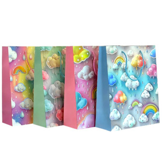 Chalked package 31 x 42 x 12cm "Rainbow clouds"