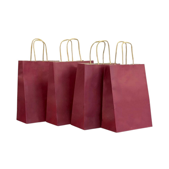 Kraft package 13 x 21 x 8cm Bordeaux
