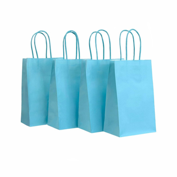 Kraft bag 13 x 21 x 8cm Blue