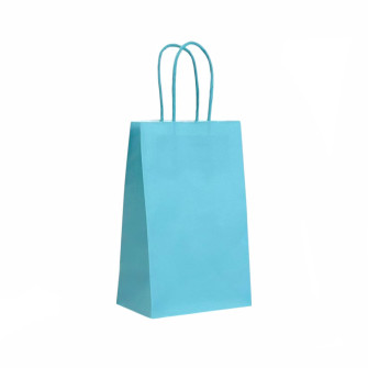 Kraft bag 13 x 21 x 8cm Blue