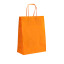 Kraft bag 13 x 21 x 8cm Orange
