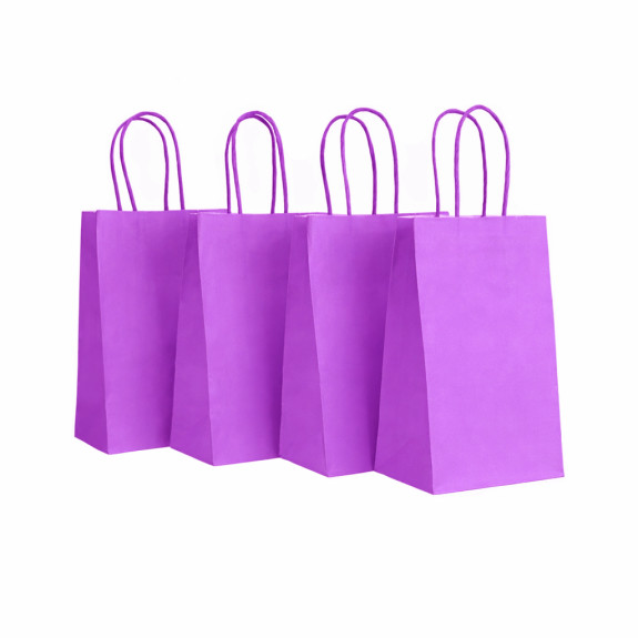 Kraft bag 13 x 21 x 8cm Lilac
